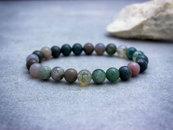 Achát ásvány karkötő