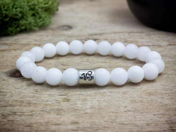 Bak horoszkópos tejkvarc karkötő