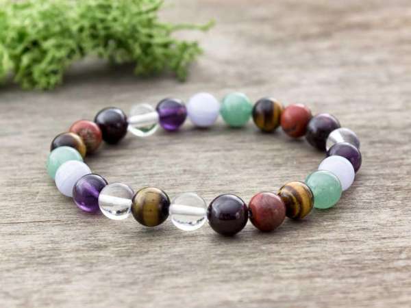 Csakra ásvány karkötő