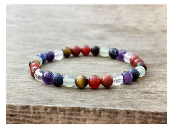 Csakra ásvány karkötő