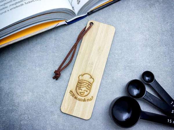 Mit eszünk ma bambusz könyvjelző