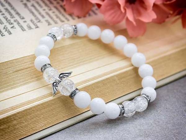 Béke és harmónia angyali érintéssel ásvány karkötő