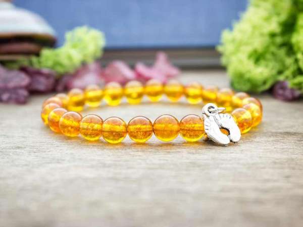 Babaváró citrin ásvány karkötő