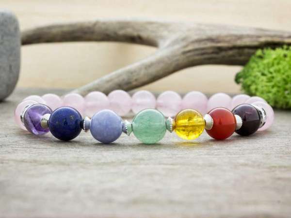 Szeretet csakra ásvány karkötő