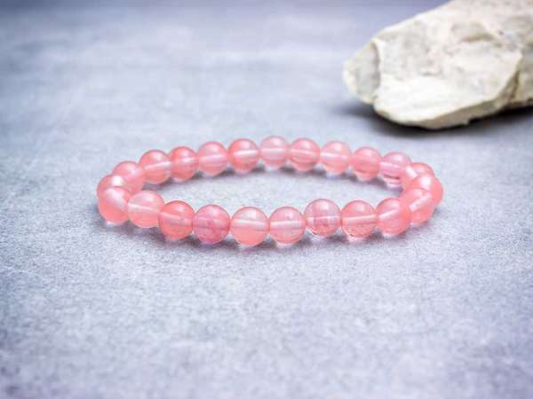 Eper kvarc ásvány karkötő