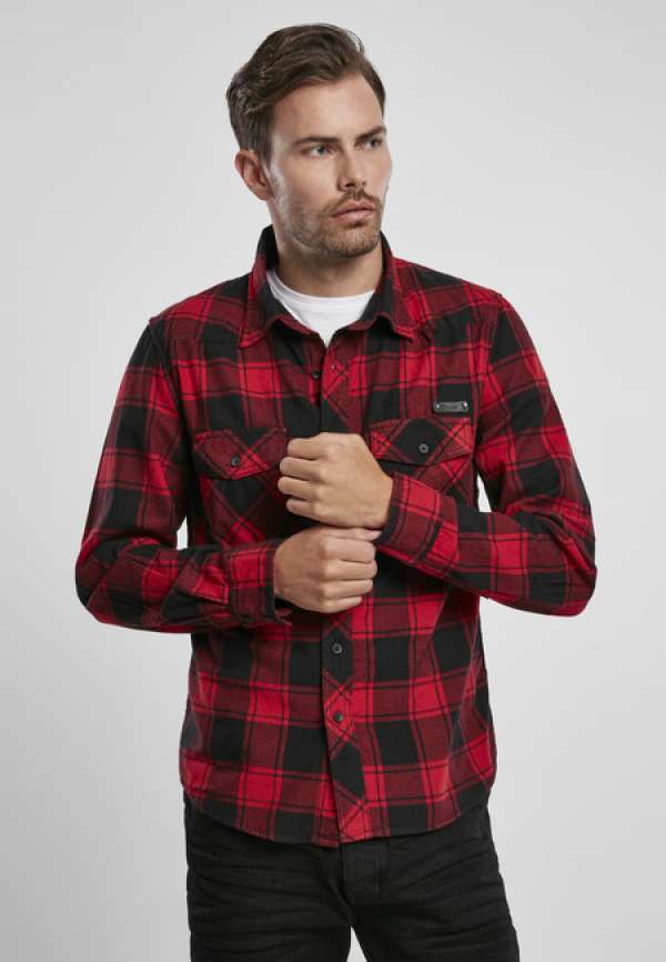 Brandit Checked Shirt red/black