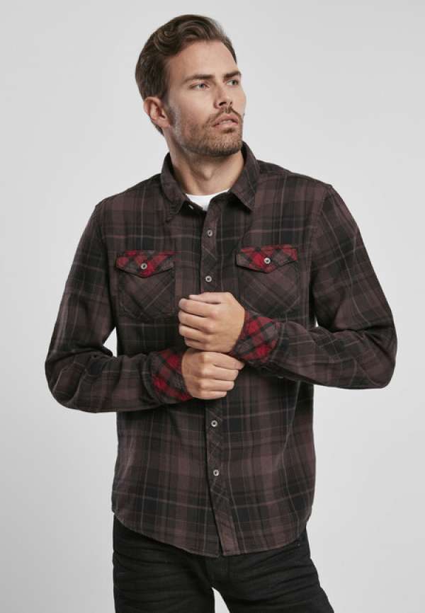 Brandit Duncan Checked Shirt brown