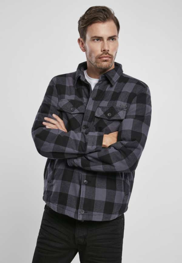 Brandit Lumberjacket black/grey