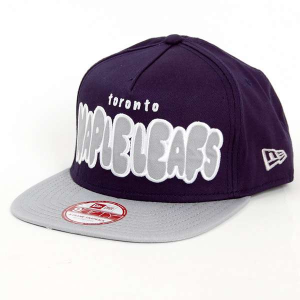 New Era 9Fifty Bubble Toronto Meaple Leafs Snapback Navy Grey