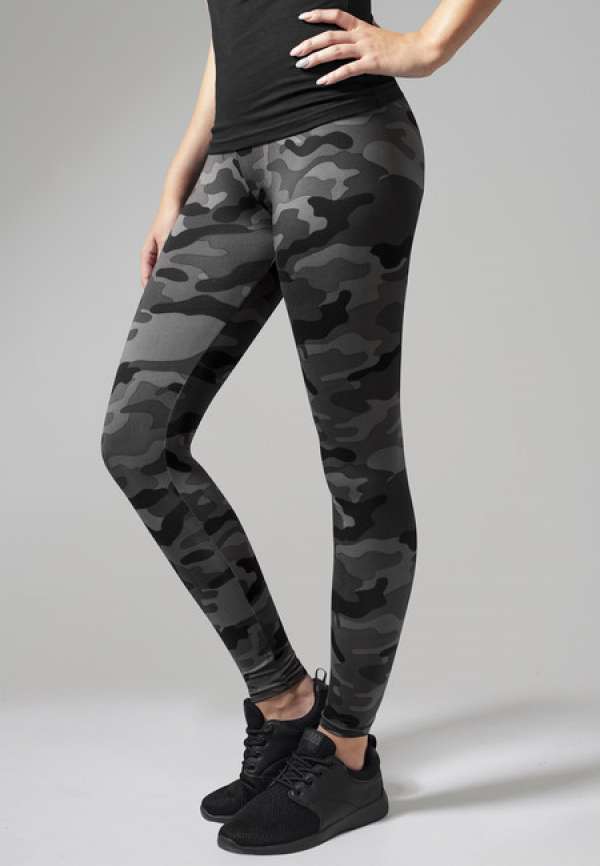 Urban Classics Ladies Camo Leggings dark camouflage