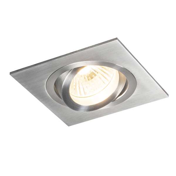 Okos süllyesztett spotlámpa acél WiFi GU10 dönthető - Lock 1