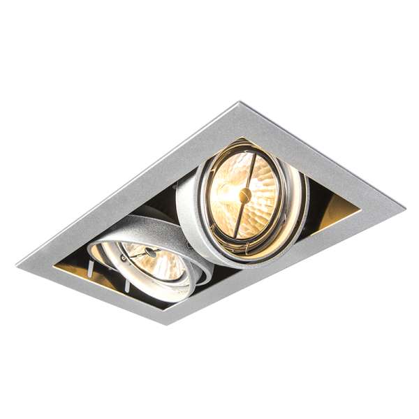 Beépített spotlámpa acél AR111 állítható 2-lámpás - Oneon