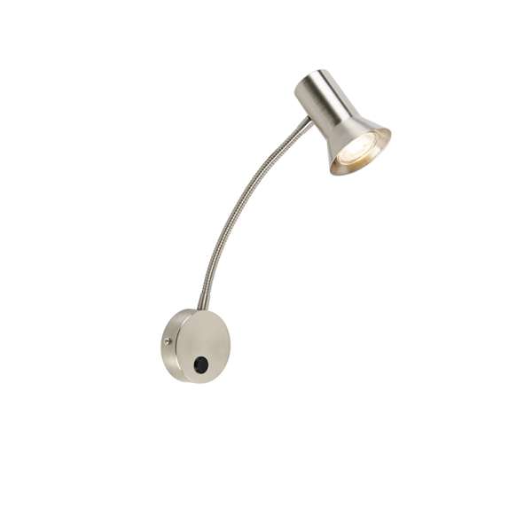 Acél fali lámpa rugalmas karral - Karin flex
