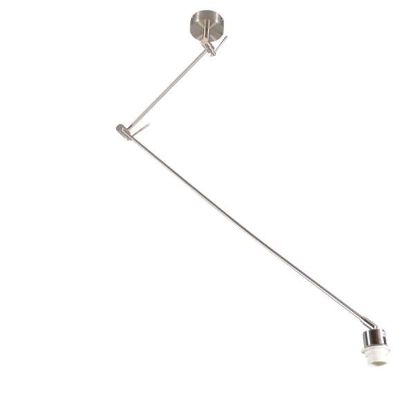 Acél lógólámpa árnyékoló nélkül állítható - Blitz