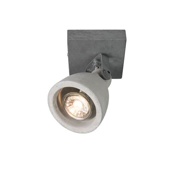 4 db-os ipari spotlámpa szett szürke beton 1-lámpás - Creto