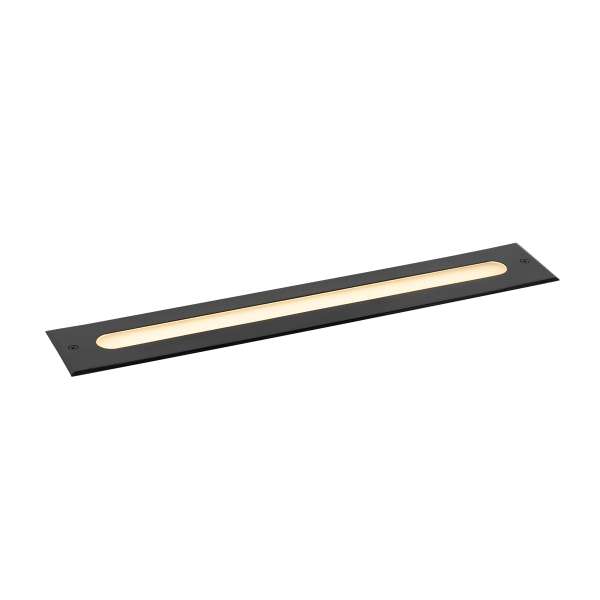 Modern talajszpot fekete 50 cm LED-del, IP65 - Eline