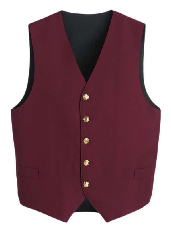 EGOchef férfi pincér mellény - Bordeaux