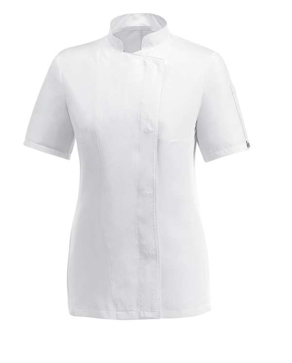 Női szakácskabát EGOchef cool vent fehér - rövid ujjú