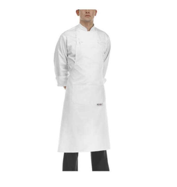 Szakács nyakkötény EGOchef zsebbel - fehér