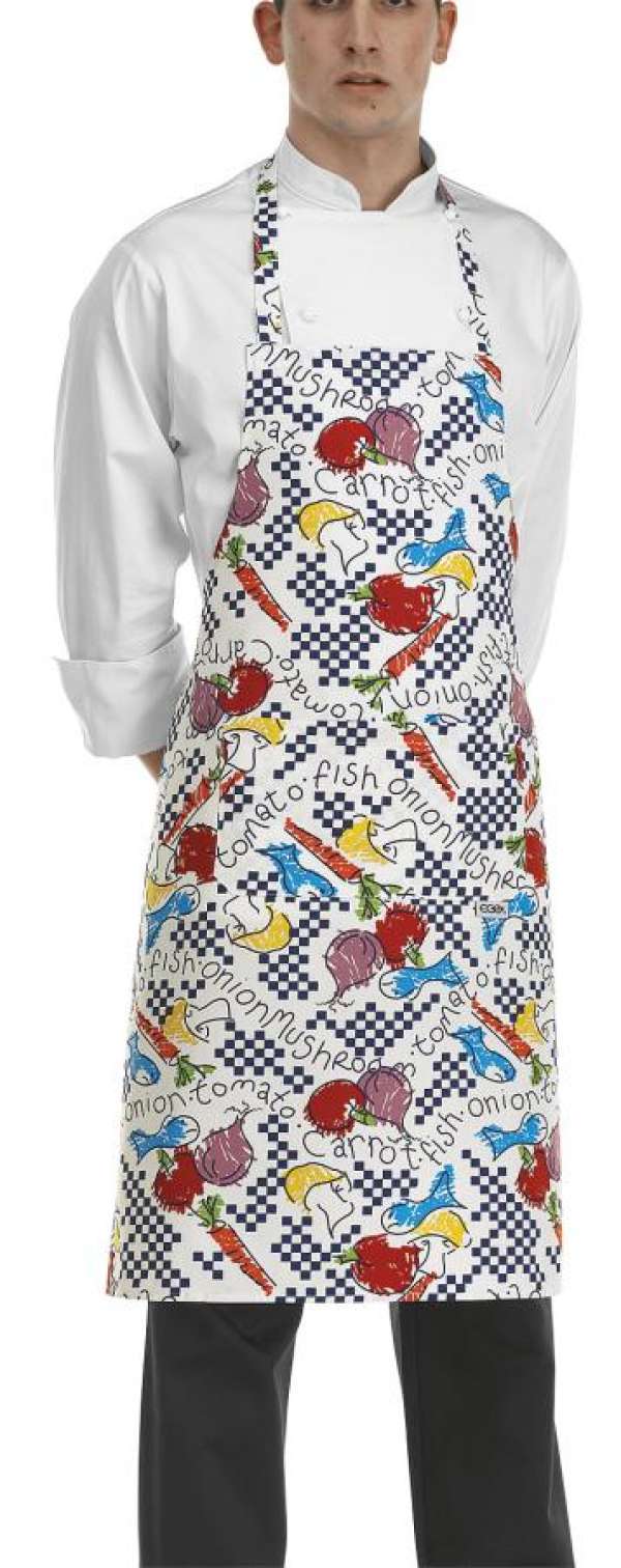 Szakács nyakkötény EGOchef zsebbel - fantasy minta