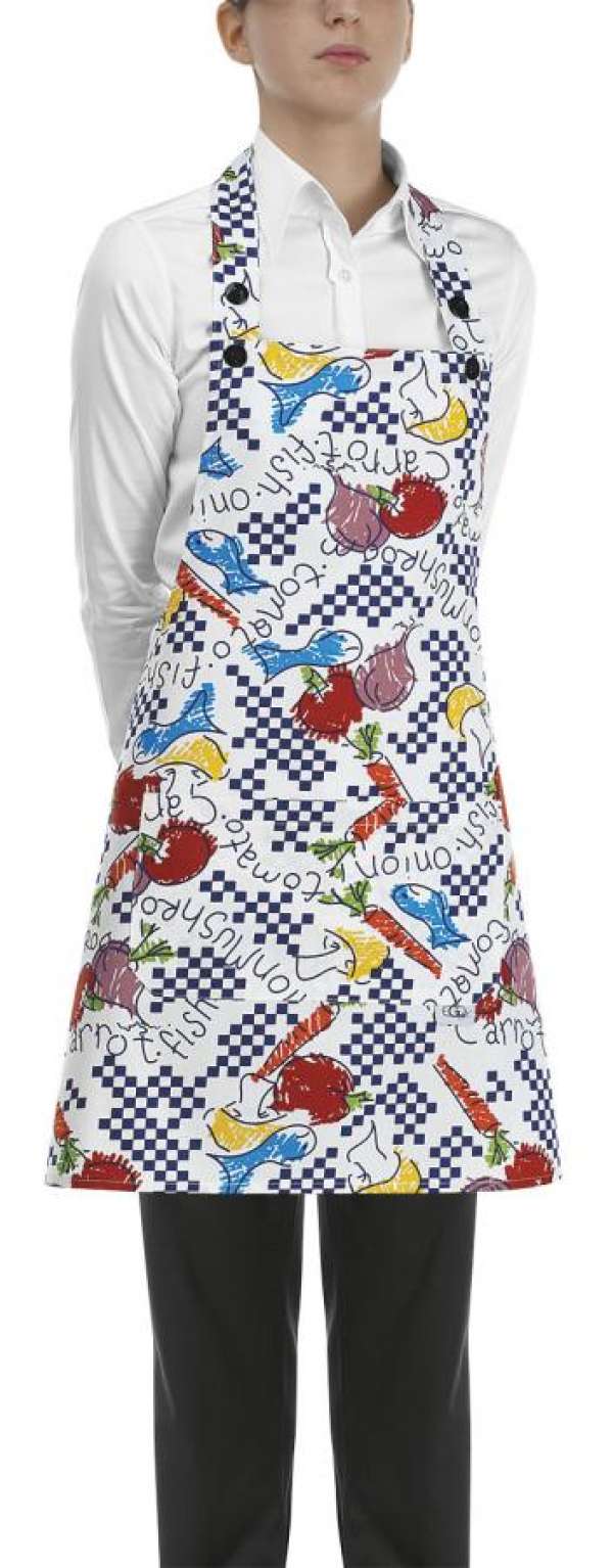 Szakács nyakkötény EGOchef NŐI zsebbel - fantasy minta