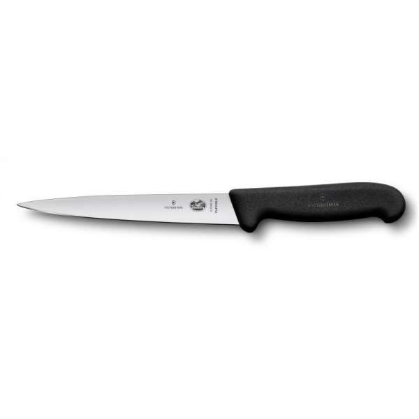 VICTORINOX FIBROX filéző kés 5.3703.18 - fekete