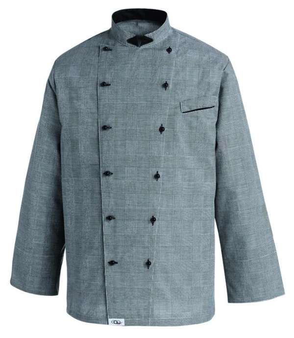 Szakácskabát EGOchef Albert Galles (szürke kockás)