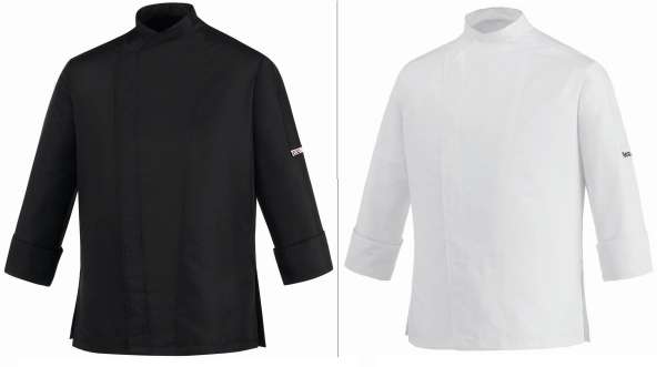 Szakácskabát EGOchef GUY - fekete vagy fehér