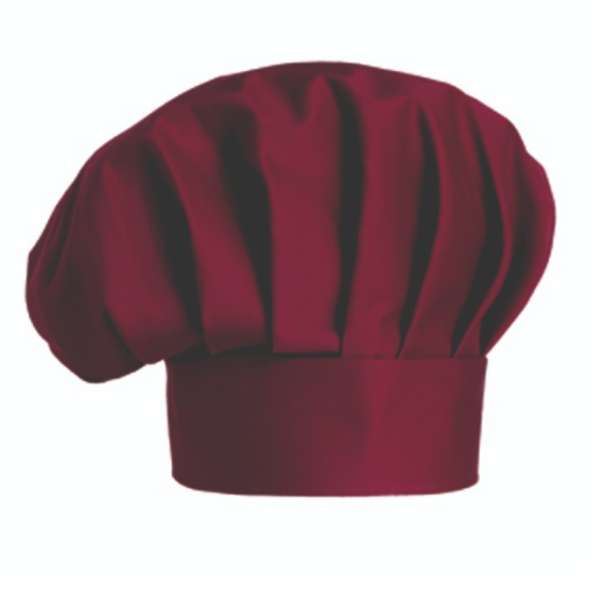 Szakács sapka EGOchef magas - bordó