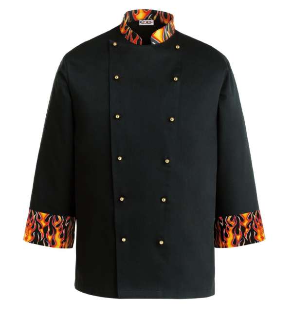 Szakácskabát EGOchef DEVIL - hosszú ujjú