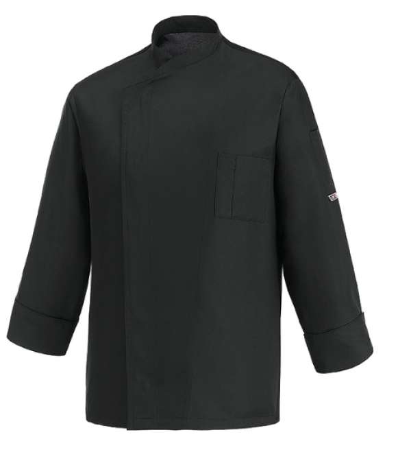 Szakácskabát EGOchef OTTAVIO TENCEL fekete - hosszú ujjú