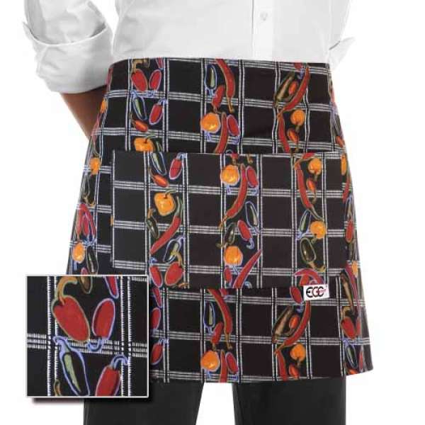 Csaposkötény EGOchef paprika minta -40x70 cm