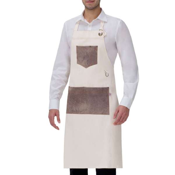 Magas szakács kötény Giblor´s  Manchester Fehér