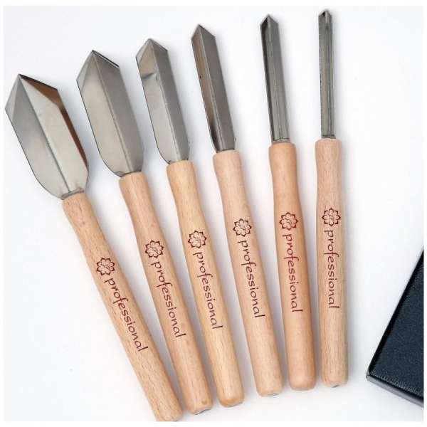 Késkészlet LP 6 x V véső tokban