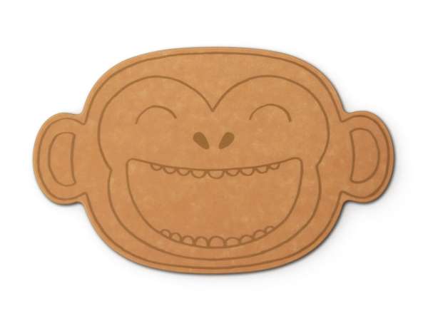 Gyermek vágó/tálalódeszka - Continenta - Majom