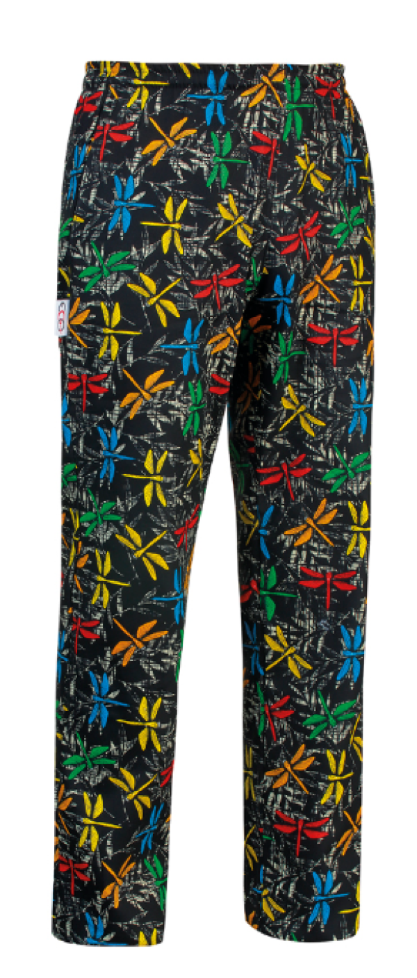 Szakácsnadrág EGOchef - Szitakötő - 100% pamut