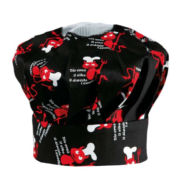 Szakácssapka TOMA magas - ördög