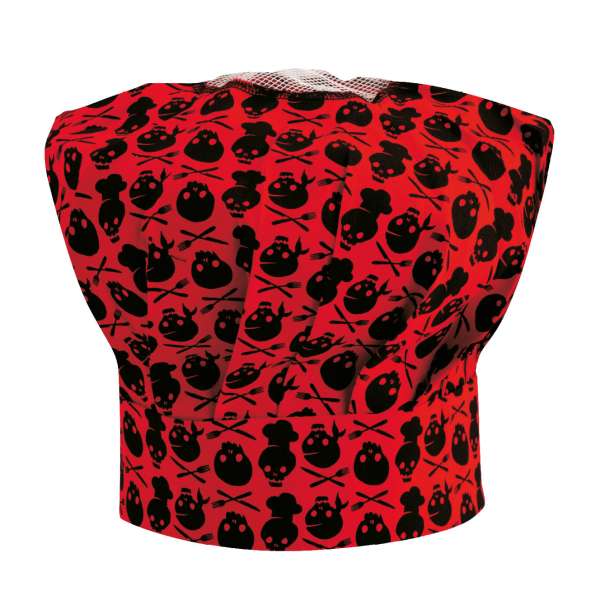 Szakács sapka TOMA magas - koponyák