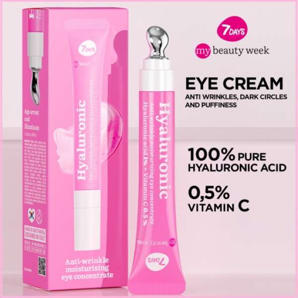 7Days My Beauty Week Fiatalító Hialuronsavas szemránckrém koncentrátum applikátorral - 18 ml