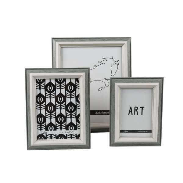 Szürke - modern stílusú képkeret 10x15 cm