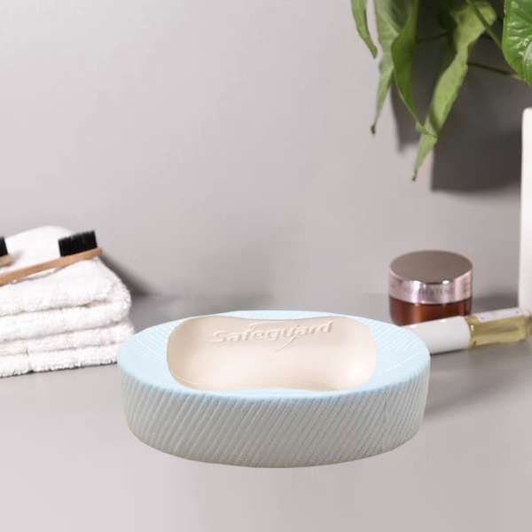 Fehér fonal mintás szappantartó