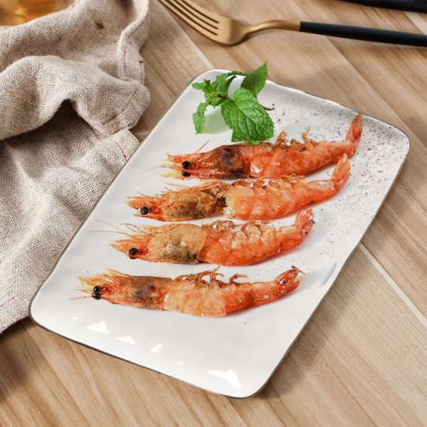 Golden sparkle- aranyozott peremmel díszített téglalap alakú tányér