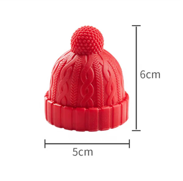 Télisapka alakú borzáró dugó-piros