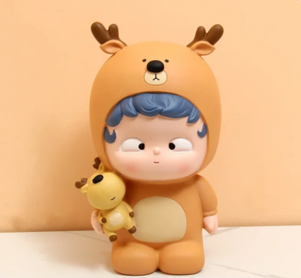 Baba szarvas ruhában dekoráció