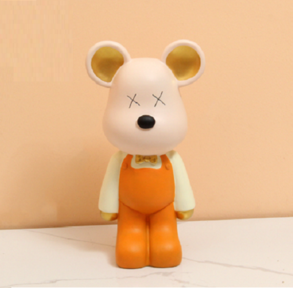 Maci dekoráció - narancssárga (Kicsi)