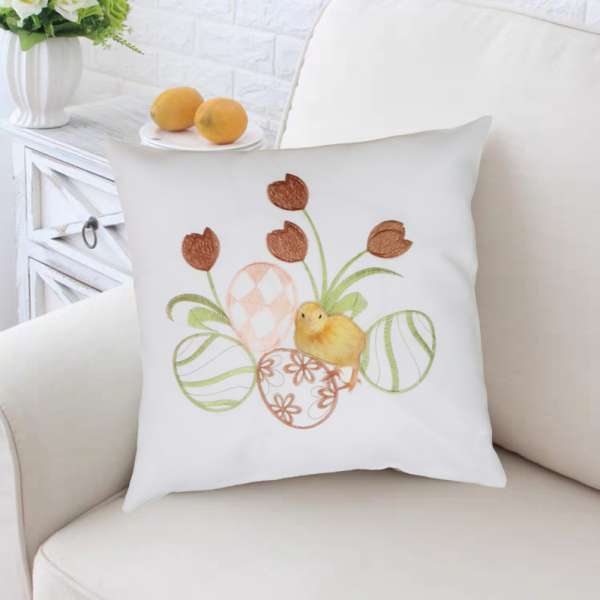 Csibe & tojás mintás díszpárnahuzat
