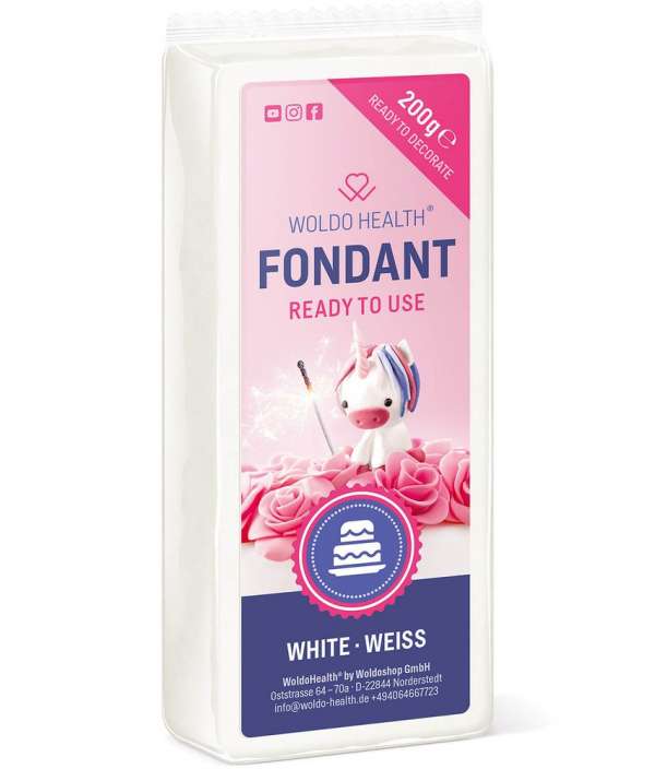 Fehér fondant - 200 g - WoldoHealth®