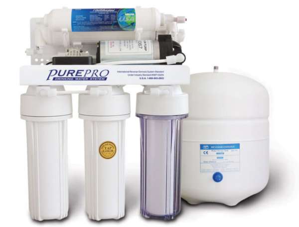 PurePro RO EC105P ozmózis víztisztító nyomásfokozóval