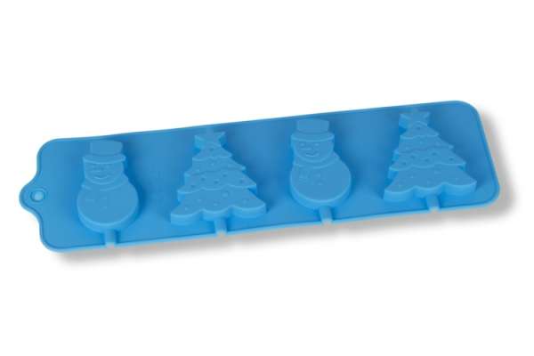 Karácsonyi Szilikon Nyalókaforma - Ünnepi Desszertekhez