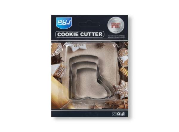 3 részes csizma alakú süti kiszúró készlet